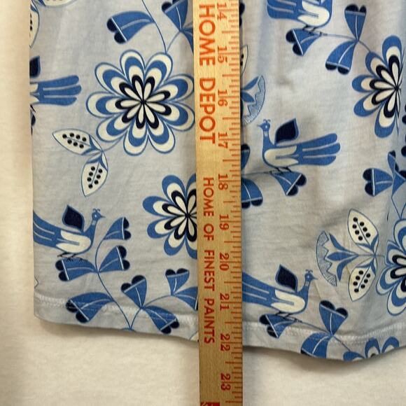 Tea Collection Cotton Sleeveless Blue Floral Dress Size 5 - Picture 8 of 10